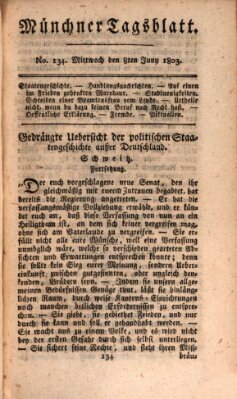 Münchener Tagblatt Mittwoch 8. Juni 1803
