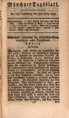 Münchener Tagblatt Donnerstag 23. Juni 1803