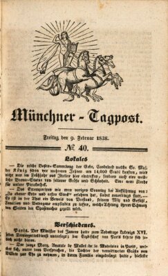 Münchener Tagpost (Münchener Morgenblatt) Freitag 9. Februar 1838