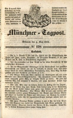 Münchener Tagpost (Münchener Morgenblatt) Mittwoch 9. Mai 1838