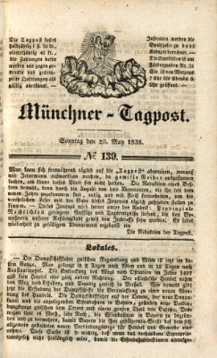 Münchener Tagpost (Münchener Morgenblatt) Sonntag 20. Mai 1838