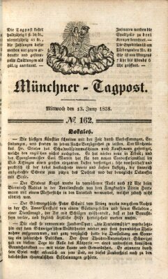 Münchener Tagpost (Münchener Morgenblatt) Mittwoch 13. Juni 1838