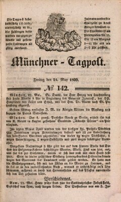 Münchener Tagpost (Münchener Morgenblatt) Freitag 24. Mai 1839