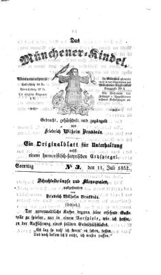 Das Münchener Kindel (Münchener Tagblatt) Sonntag 11. Juli 1852