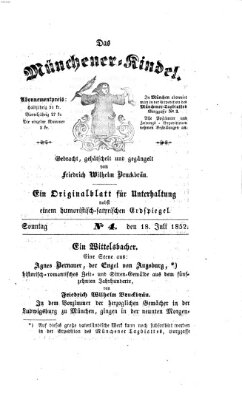 Das Münchener Kindel (Münchener Tagblatt) Sonntag 18. Juli 1852