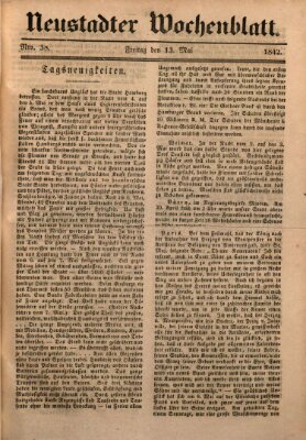 Neustadter Wochenblatt Freitag 13. Mai 1842