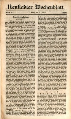 Neustadter Wochenblatt Freitag 23. Januar 1846