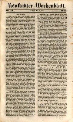 Neustadter Wochenblatt Dienstag 2. Juni 1846