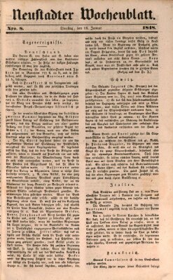 Neustadter Wochenblatt Dienstag 18. Januar 1848