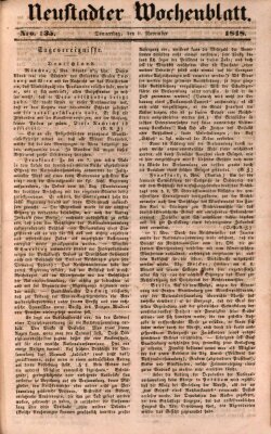 Neustadter Wochenblatt Donnerstag 9. November 1848