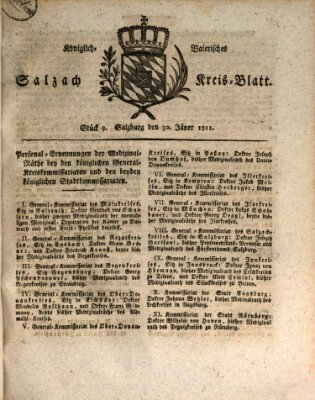 Königlich baierisches Salzach-Kreis-Blatt Mittwoch 30. Januar 1811