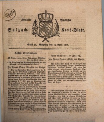Königlich baierisches Salzach-Kreis-Blatt Freitag 24. April 1812
