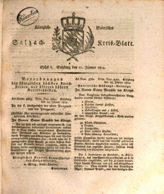 Königlich baierisches Salzach-Kreis-Blatt Freitag 21. Januar 1814