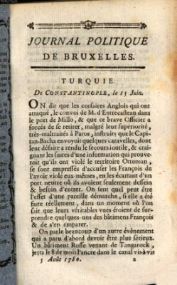 Mercure de France Samstag 5. August 1780