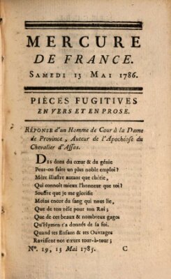 Mercure de France Samstag 13. Mai 1786