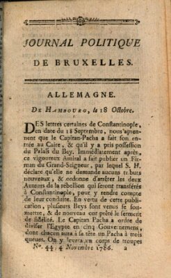 Mercure de France Samstag 4. November 1786