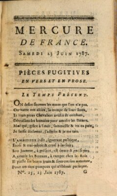 Mercure de France Samstag 23. Juni 1787