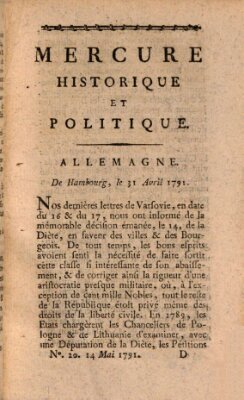 Mercure de France Samstag 14. Mai 1791