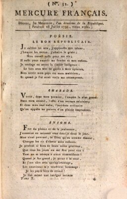 Mercure de France Freitag 18. Juli 1794