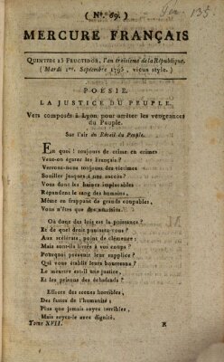 Mercure de France Dienstag 1. September 1795