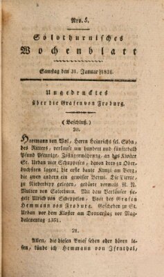 Solothurnisches Wochenblatt Samstag 31. Januar 1824