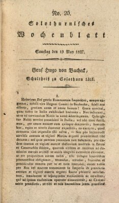 Solothurnisches Wochenblatt Samstag 19. Mai 1827