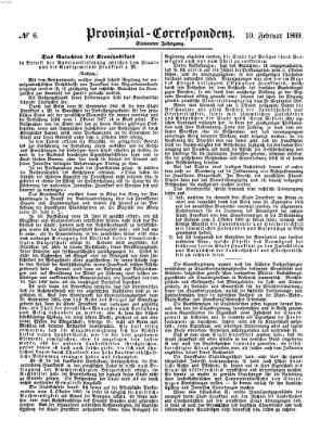 Provinzial-Correspondenz Mittwoch 10. Februar 1869