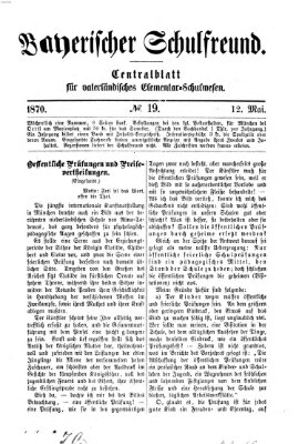 Bayerischer Schulfreund Donnerstag 12. Mai 1870