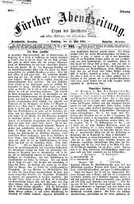 Fürther Abendzeitung Samstag 13. Mai 1865