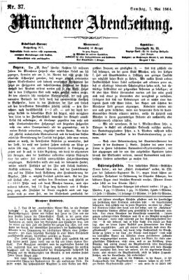 Münchener Abendzeitung Samstag 7. Mai 1864