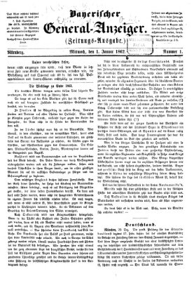 Bayerischer General-Anzeiger (Nürnberger Abendzeitung) Mittwoch 1. Januar 1862