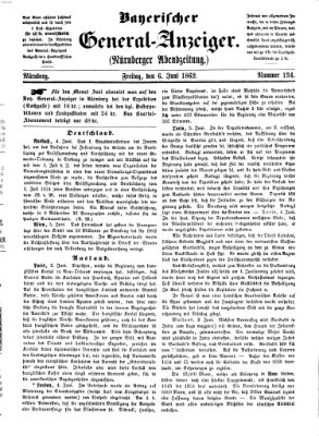 Bayerischer General-Anzeiger (Nürnberger Abendzeitung) Freitag 6. Juni 1862