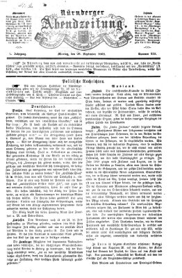 Nürnberger Abendzeitung Montag 29. September 1862