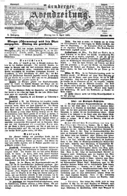 Nürnberger Abendzeitung Montag 6. April 1863