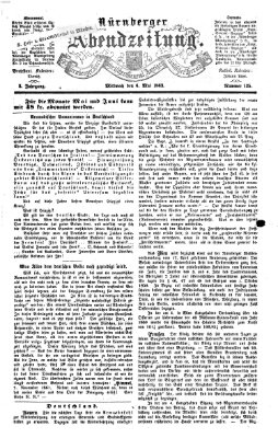 Nürnberger Abendzeitung Mittwoch 6. Mai 1863