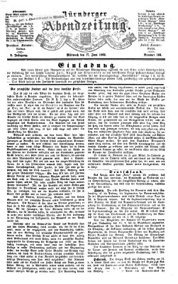 Nürnberger Abendzeitung Mittwoch 17. Juni 1863