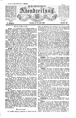 Nürnberger Abendzeitung Dienstag 28. Juli 1863