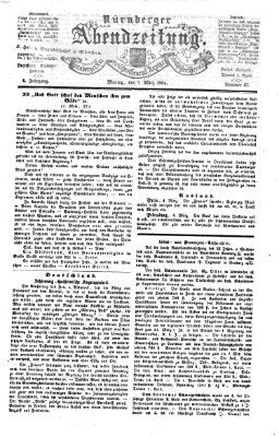 Nürnberger Abendzeitung Montag 7. März 1864