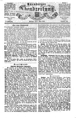 Nürnberger Abendzeitung Montag 2. Mai 1864