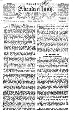 Nürnberger Abendzeitung Freitag 10. Juni 1864