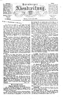 Nürnberger Abendzeitung Montag 20. Juni 1864