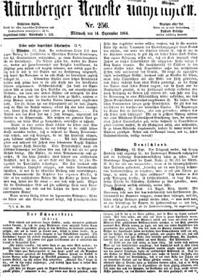 Nürnberger neueste Nachrichten Mittwoch 14. September 1864