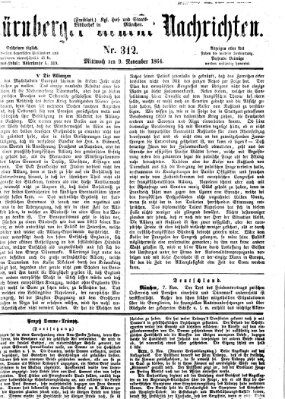 Nürnberger neueste Nachrichten Mittwoch 9. November 1864