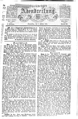 Nürnberger Abendzeitung Donnerstag 2. Februar 1865