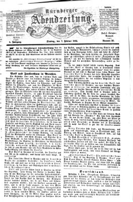 Nürnberger Abendzeitung Dienstag 7. Februar 1865