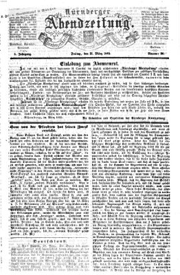 Nürnberger Abendzeitung Freitag 31. März 1865