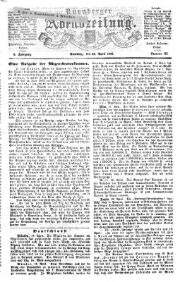 Nürnberger Abendzeitung Samstag 22. April 1865