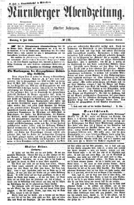 Nürnberger Abendzeitung Sonntag 9. Juli 1865