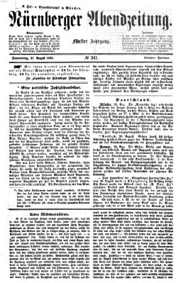 Nürnberger Abendzeitung Donnerstag 31. August 1865