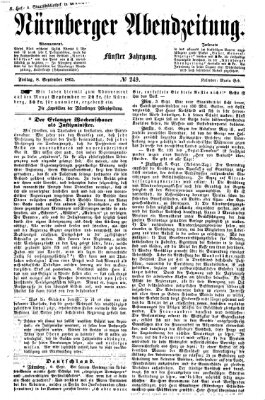 Nürnberger Abendzeitung Freitag 8. September 1865